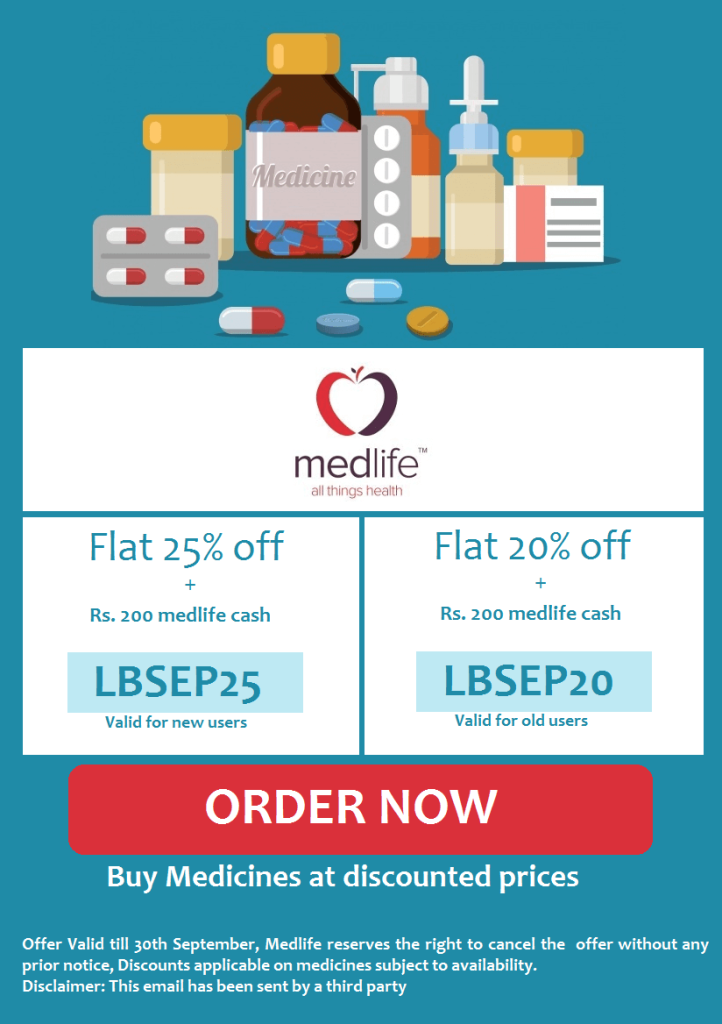 Discount on mediicnes